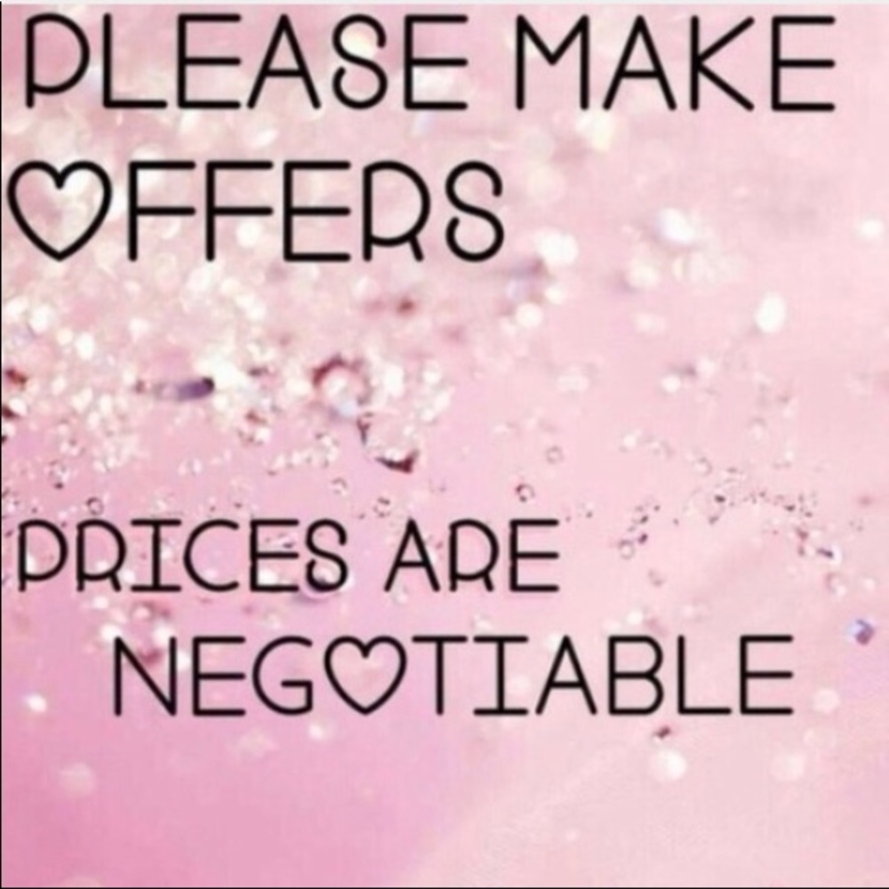 I'm open to reasonable offers 😃