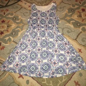 Blue floral dress