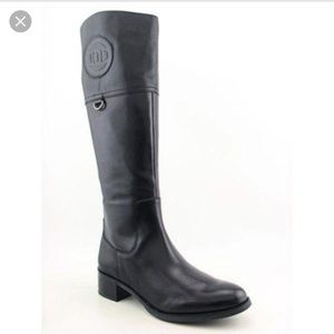 Etienne Aigner Black Riding Boots
