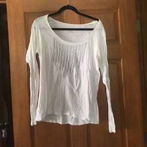 Light weight Eddie Bauer white/silver top!