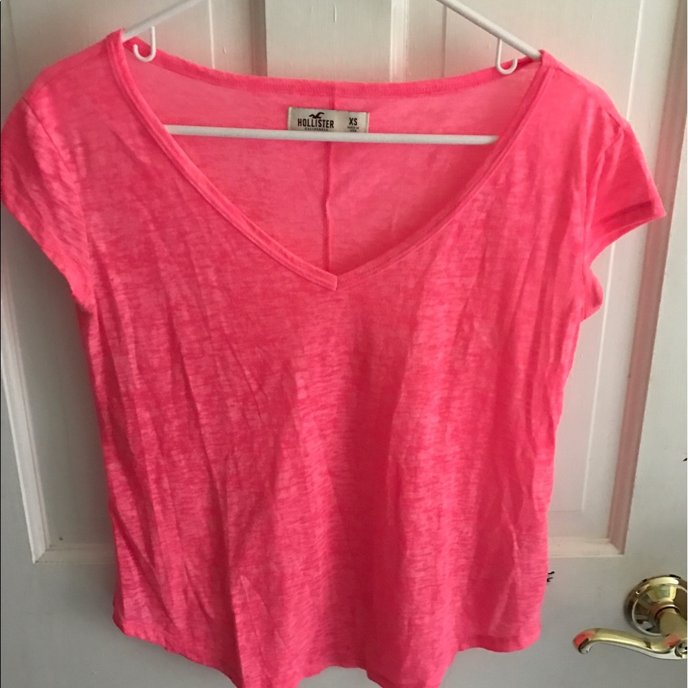 Fluorescent pink soft tshirt
