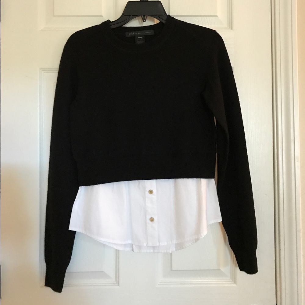 Marc by Marc Jacobs layered sweater/shirt XS