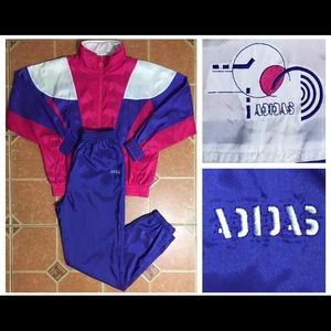VTG Adidas Tracksuit Jacket Pants Set