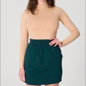 American apparel fleece tulip skirt