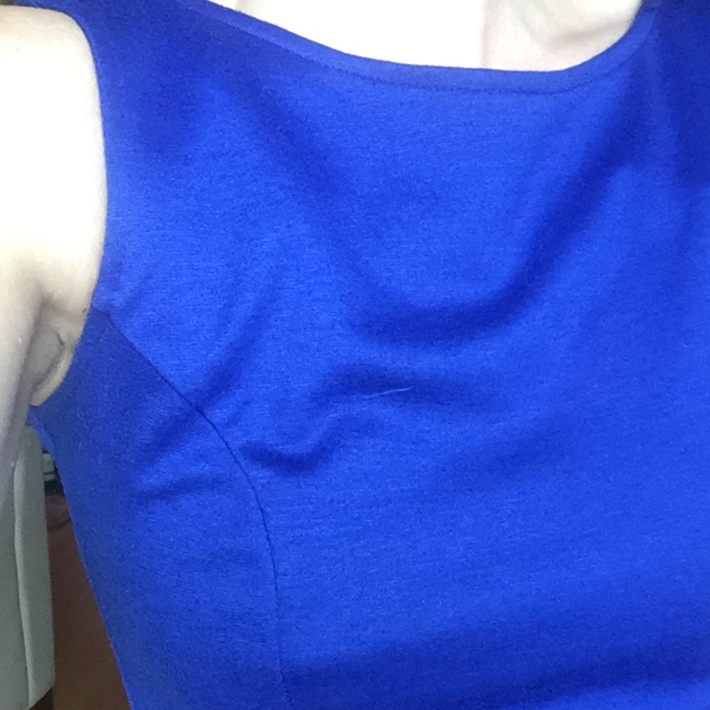 Purplish blue mini dress