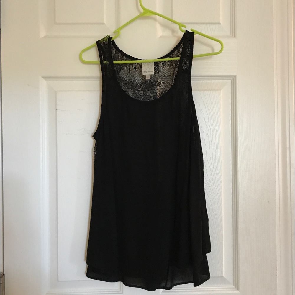 Ella Moss lace back lightweight tank S