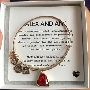 Alex and ani heart bracelet