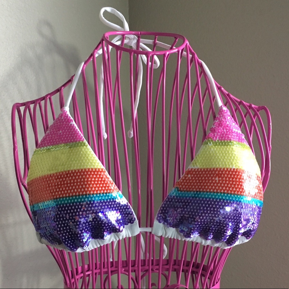VICTORIA'S SECRET Sequin Bikini Top