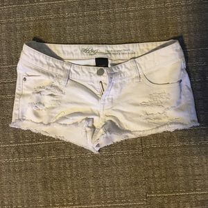 Low-Rise Distressed Shorts