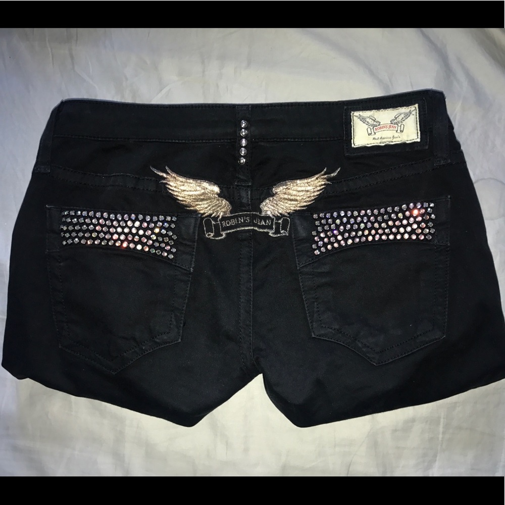 Women Black Robin's Jean pants