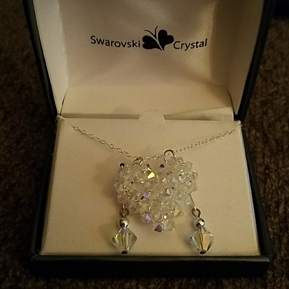 Swarovski Crystal necklace and earring set
