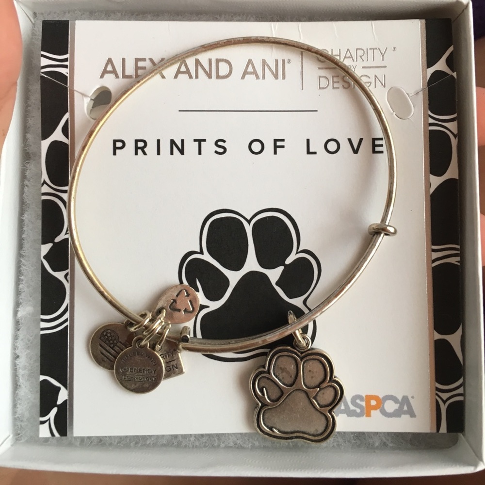 Alex and Ani prints of love bracelet