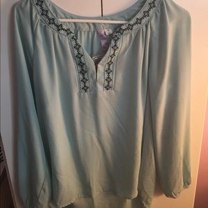 Turquoise blouse