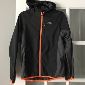 Nike weatherproof jacket with hood.