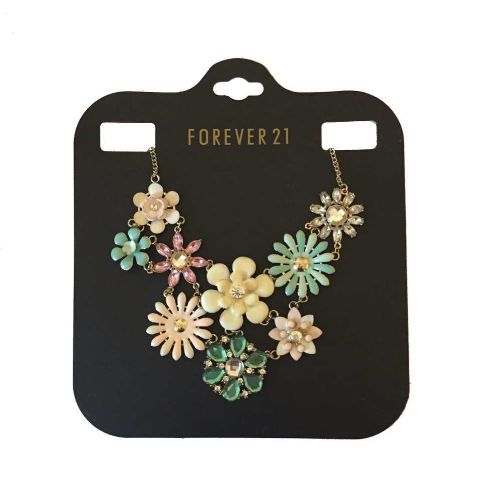 Floral statement necklace