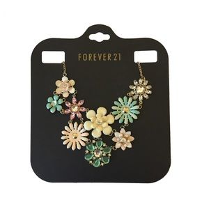 Floral statement necklace