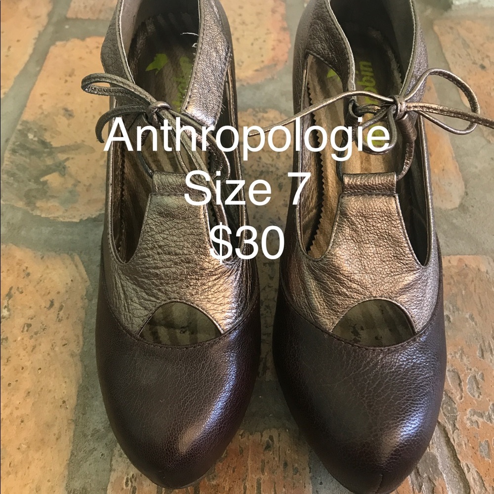 Anthropologie Brown Pumps