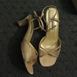Caparros open toe heeled formal sandals