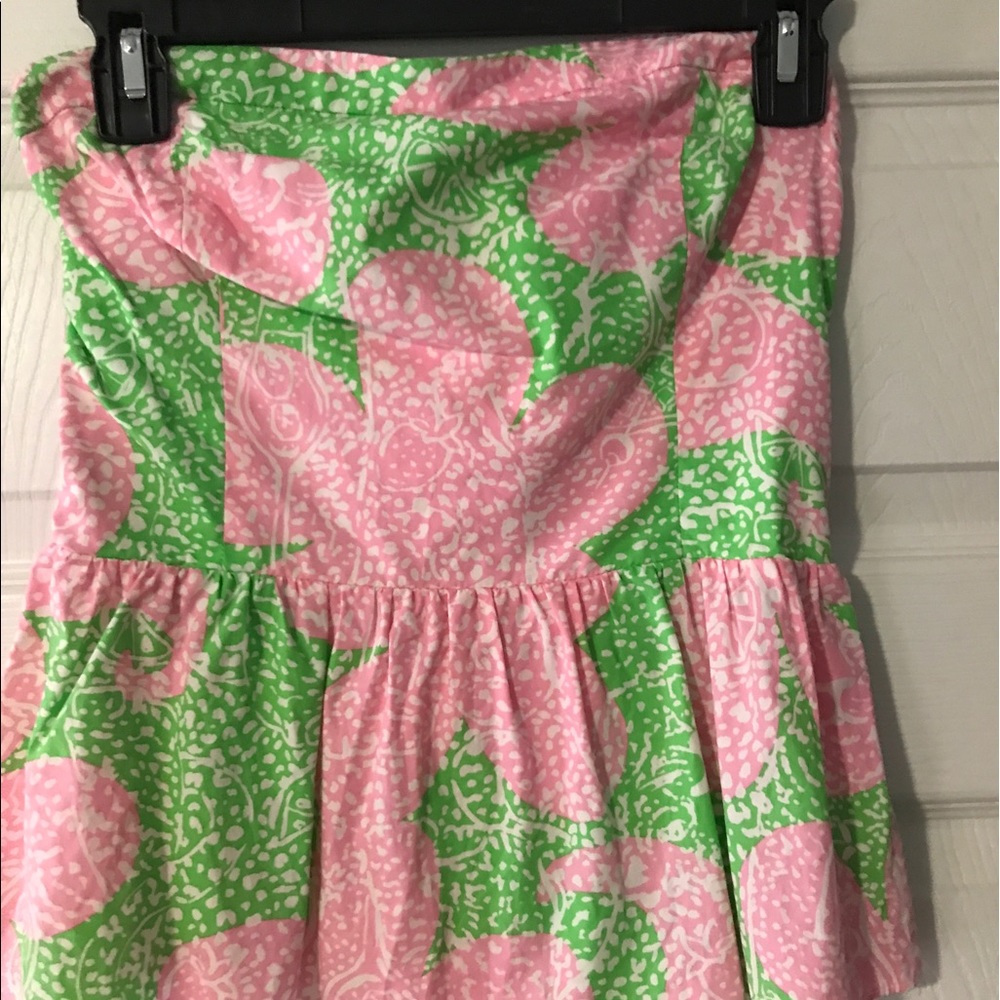 Strapless Lilly peplum top