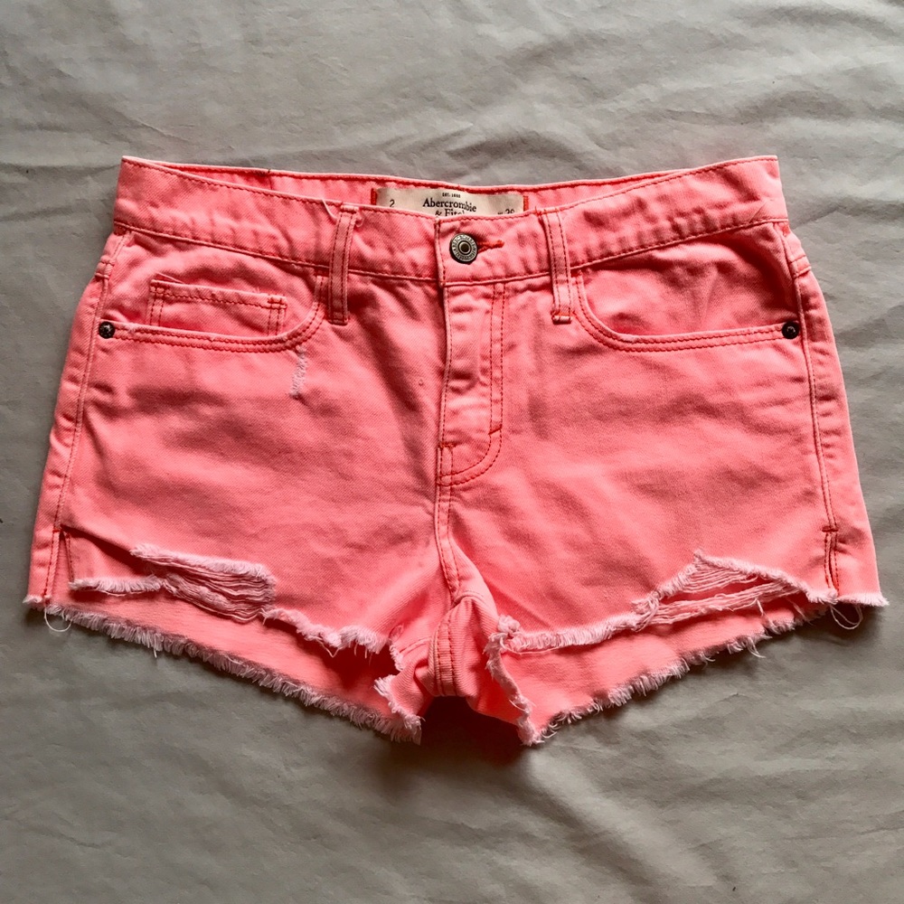 Abercrombie & Fitch Neon Pink Summer Shorts!