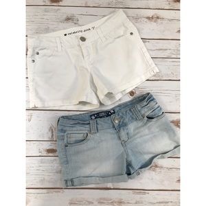 Celebrity Pink Shorts Size 3 Bundle White & Denim