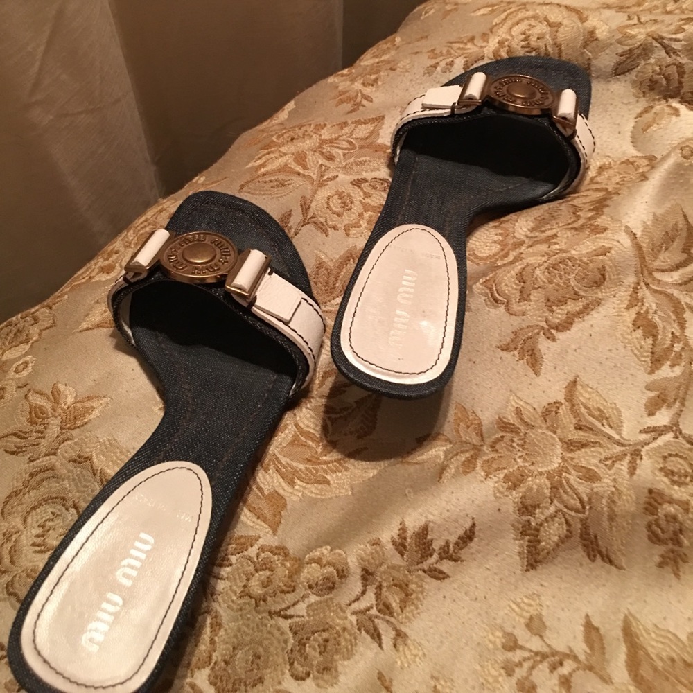 Old used Authentic Miu Miu sandal