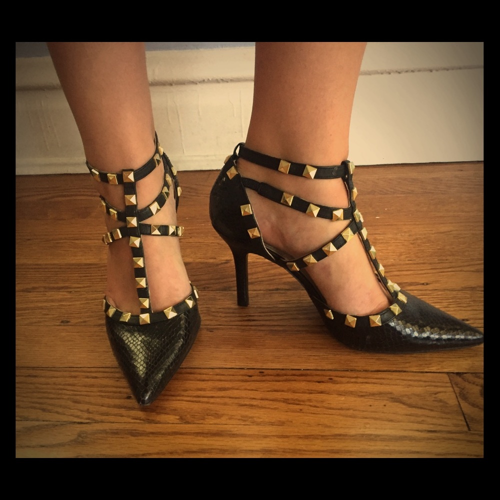 BCBGeneration Knockoff Valentino Studded Heels