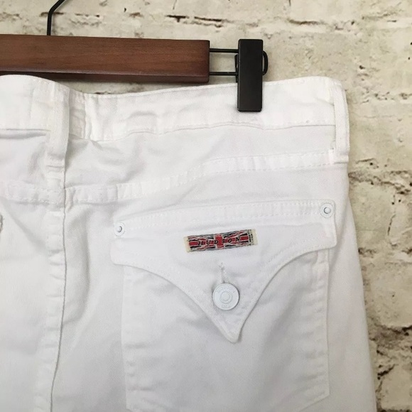 Hudson Ferris Flare White Denim Jeans Sz 31 - Picture 6 of 6