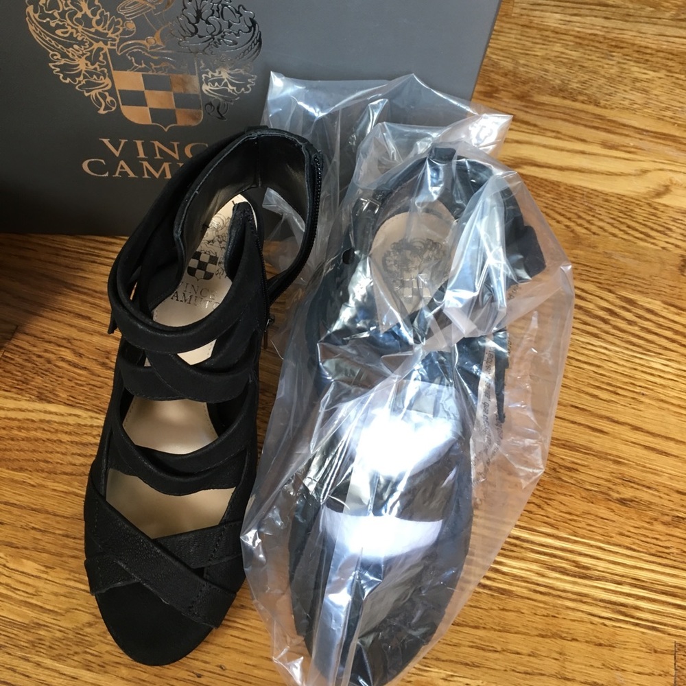 Black suede shoes