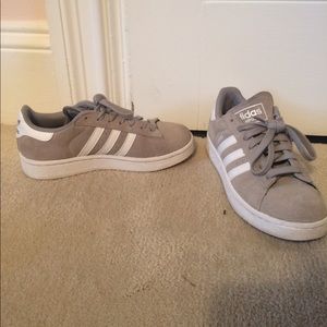 Grey adidas campus sneakers