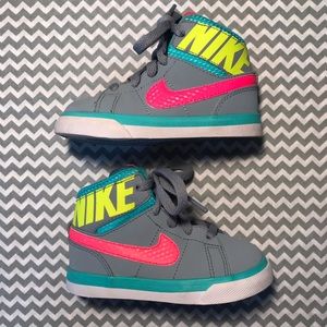 Neon Toddler Girl Nike High Tops