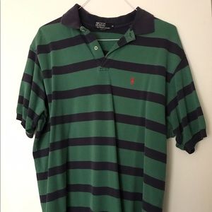 Men's Polo by Ralph Lauren. XL navy and green st