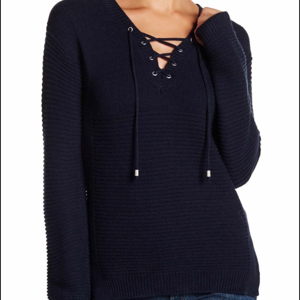 Laced Up Knitted Sweater