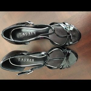 Ralph Loren patent leather sandals Size 7