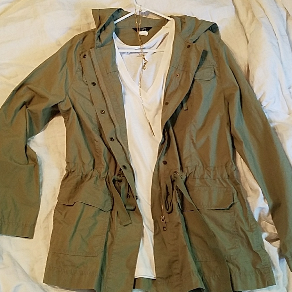J. Crew cotton drawstring jacket