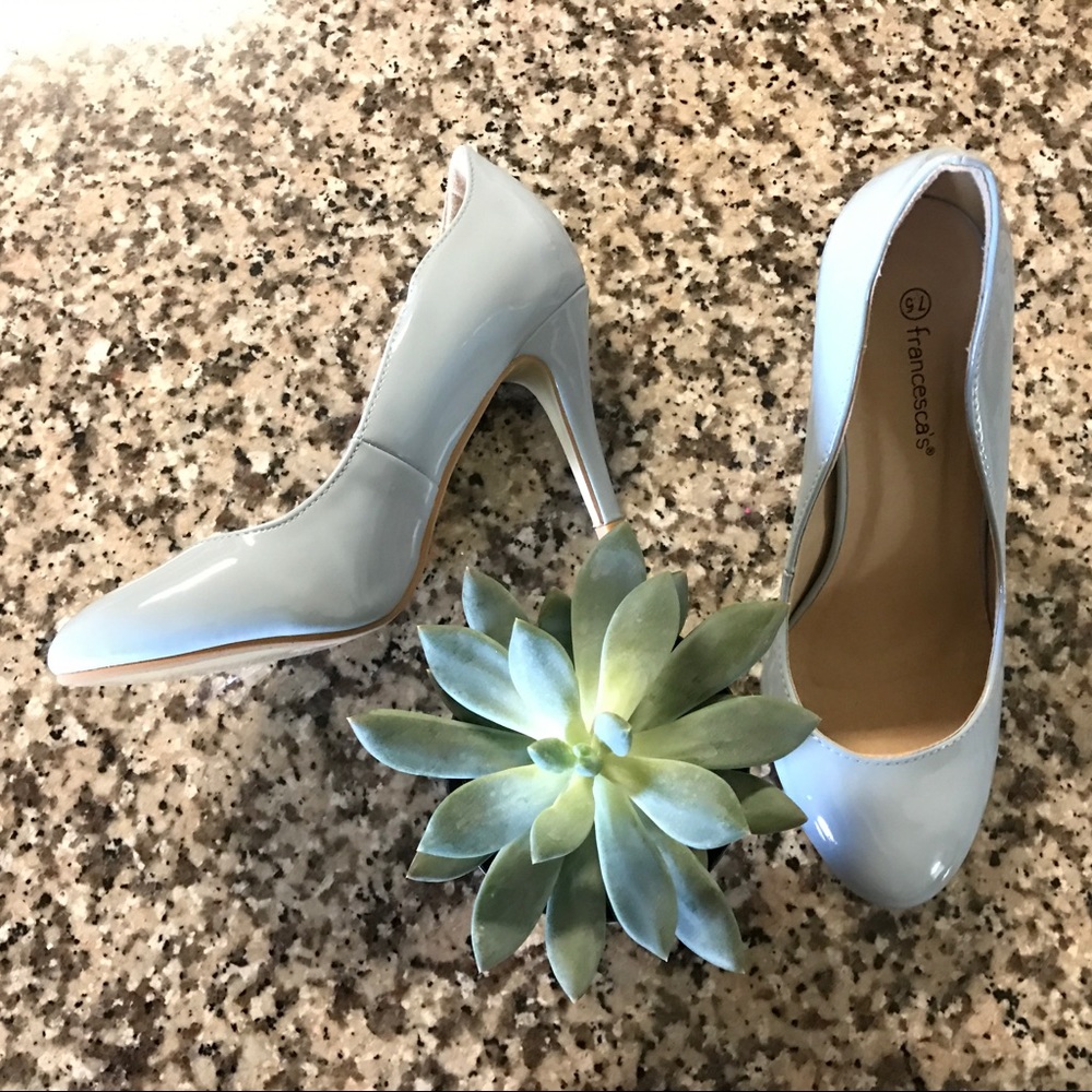 Francesca's Heels Light Blue