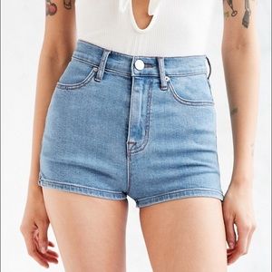 Light Blue High Waisted Shorts