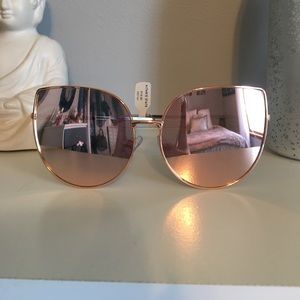 Rose Gold Cateye Sunglasses