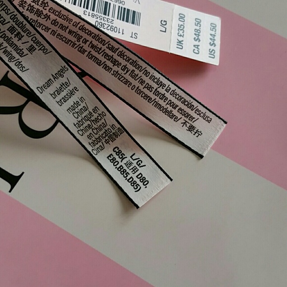 VS DREAM ANGELS BRALETTE L & Panty L. nwt - Picture 7 of 8