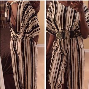 Striped Wide Leg Jumper