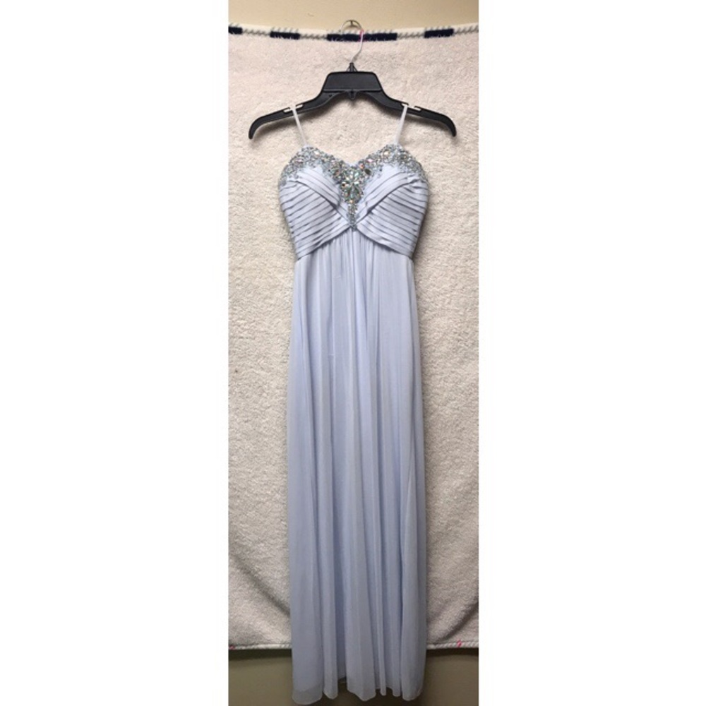 Light Purple Strapless Formal / Prom Dress
