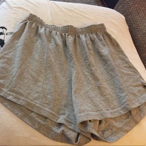 Grey Lazy Day Athletic Comfy Shorts
