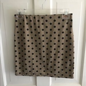 Polka dot pencil skirt