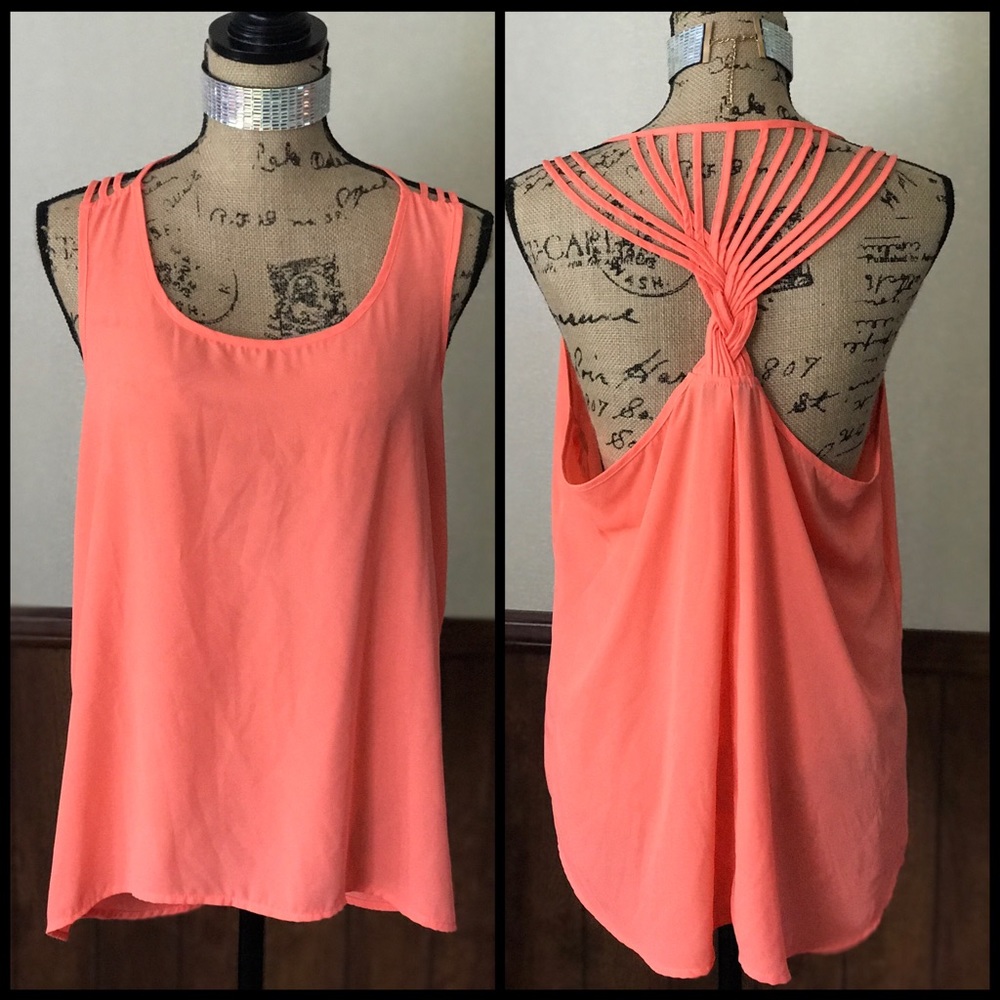🍑Peach High-Low Tank🍑✨.