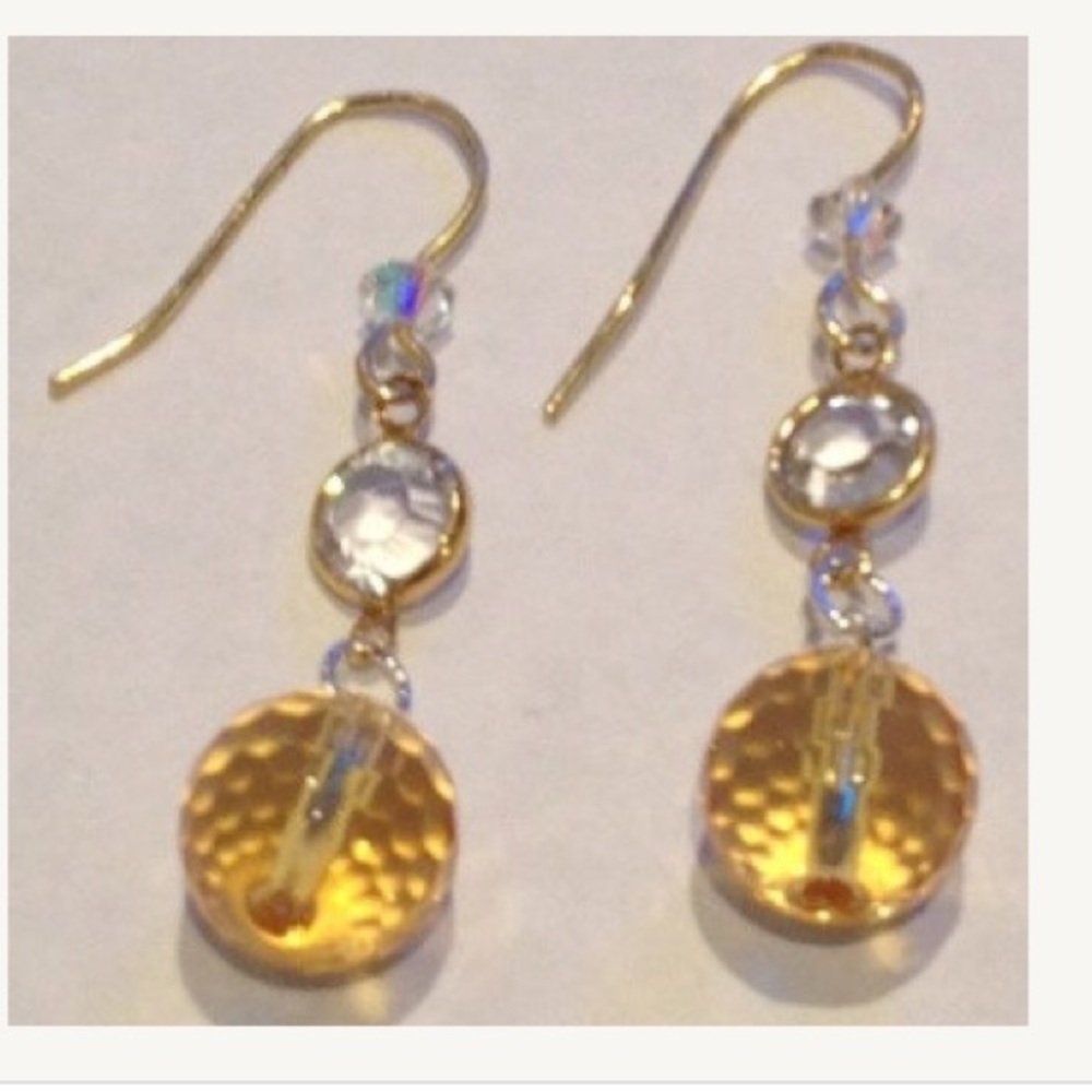 swarovski crystal and crystal earrings