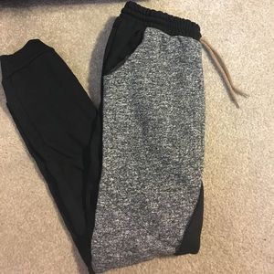 Grey White & Black Joggers