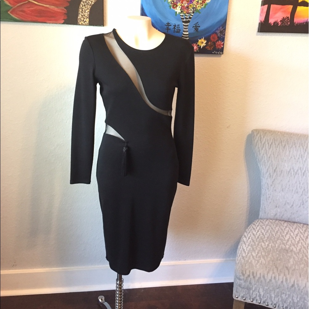 Vintage 80s YVAN & MARZIA black dress