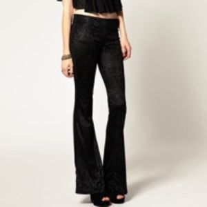 Free People Velvet Flare Boho Pants