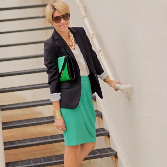 Tinley Road For Piperlime Kelly Green Tulip Skirt - Picture 1 of 3