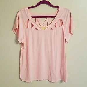 Anthropologie Maeve Tri-Cut Blouse